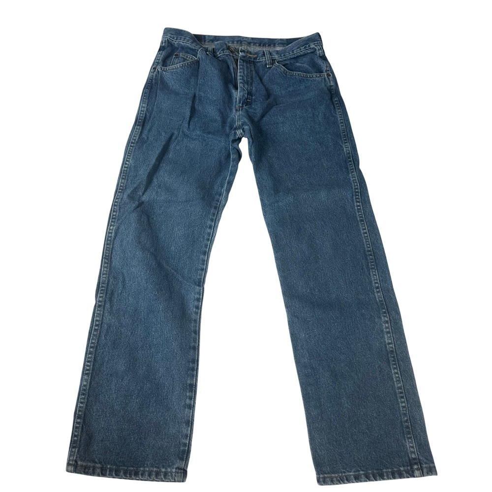 Wrangler Hero Authentic Jeans Mens 34x32 Regular Fit Medium Wash Denim 96501DS